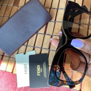 Fendi Round Acetate Sunglasses